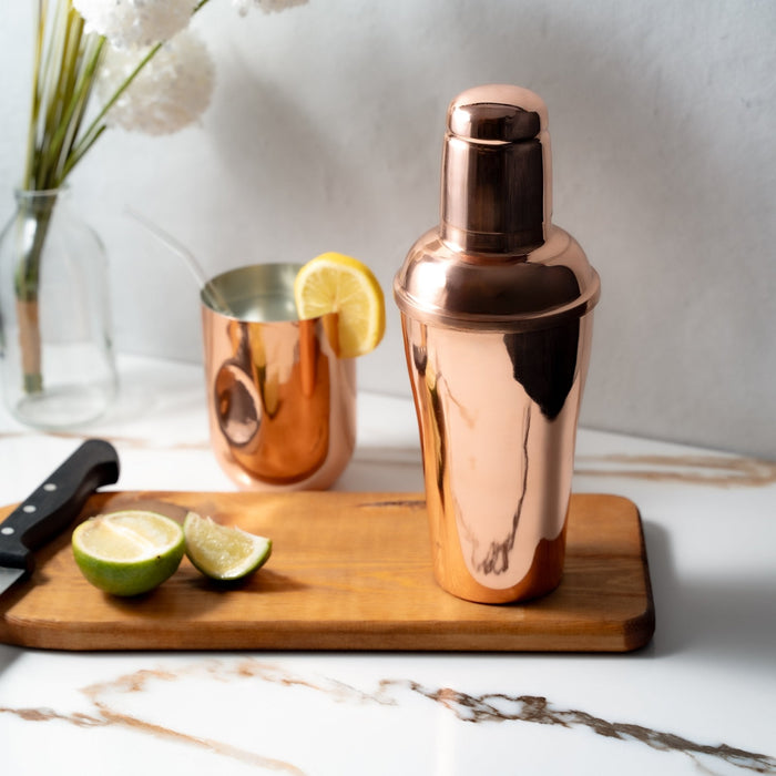 Handmade Copper Cocktail Shaker – Classic Bar Tool for Home & Professional Mixologists