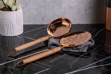 Handcrafted Copper Ladle with Wooden Handle – Traditional Cooking and Serving Utensil - Alfiq's Store