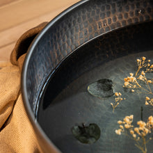 Handmade Dark Copper Pedicure Bowl – Luxurious Foot Soaking Bath for Spa & Home - Alfiq's Store