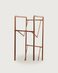 Standing Vinyl Record Holder – 100% Solid Copper, Handcrafted