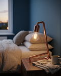 Table Lamp – 100% Solid Copper Pipe, Handcrafted Industrial Design