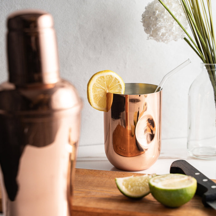 Handcrafted Solid Copper Tumbler – Elegant Copper Drinkware for Every Occasion - Alfiq's Store