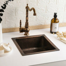 Solid Copper Undermount Kitchen and Bathroom Sink | Handmade Hammered Copper Vessel Sink *Drain Cap Included* - Alfiq's Store