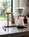 Pour-Over Coffee Stand – 100% Solid Copper, Industrial Design