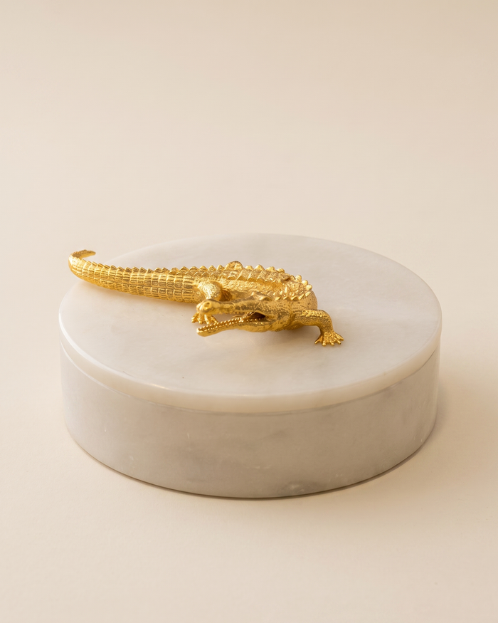 Crocodile Marble Box