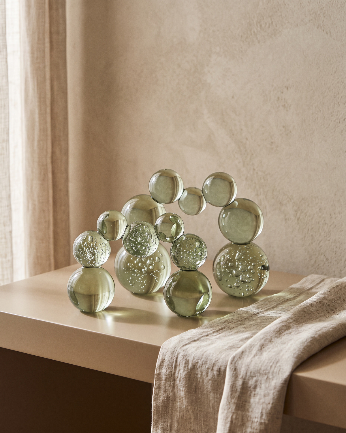 Crystal Sphere Arch IV (Set of 2) — styled interior