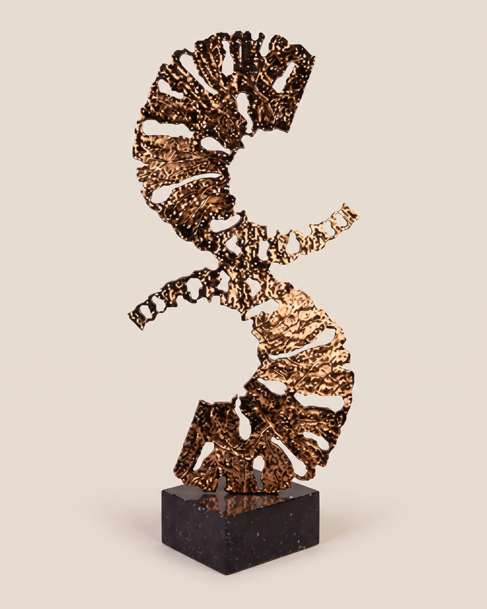 Double XL C-Form Decorative Object — Gold