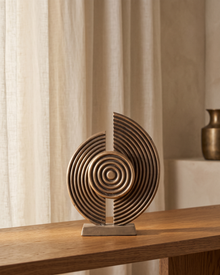 Elliptical Retro Sculpture (One Piece) — styled interior scene, Bels & Pearl