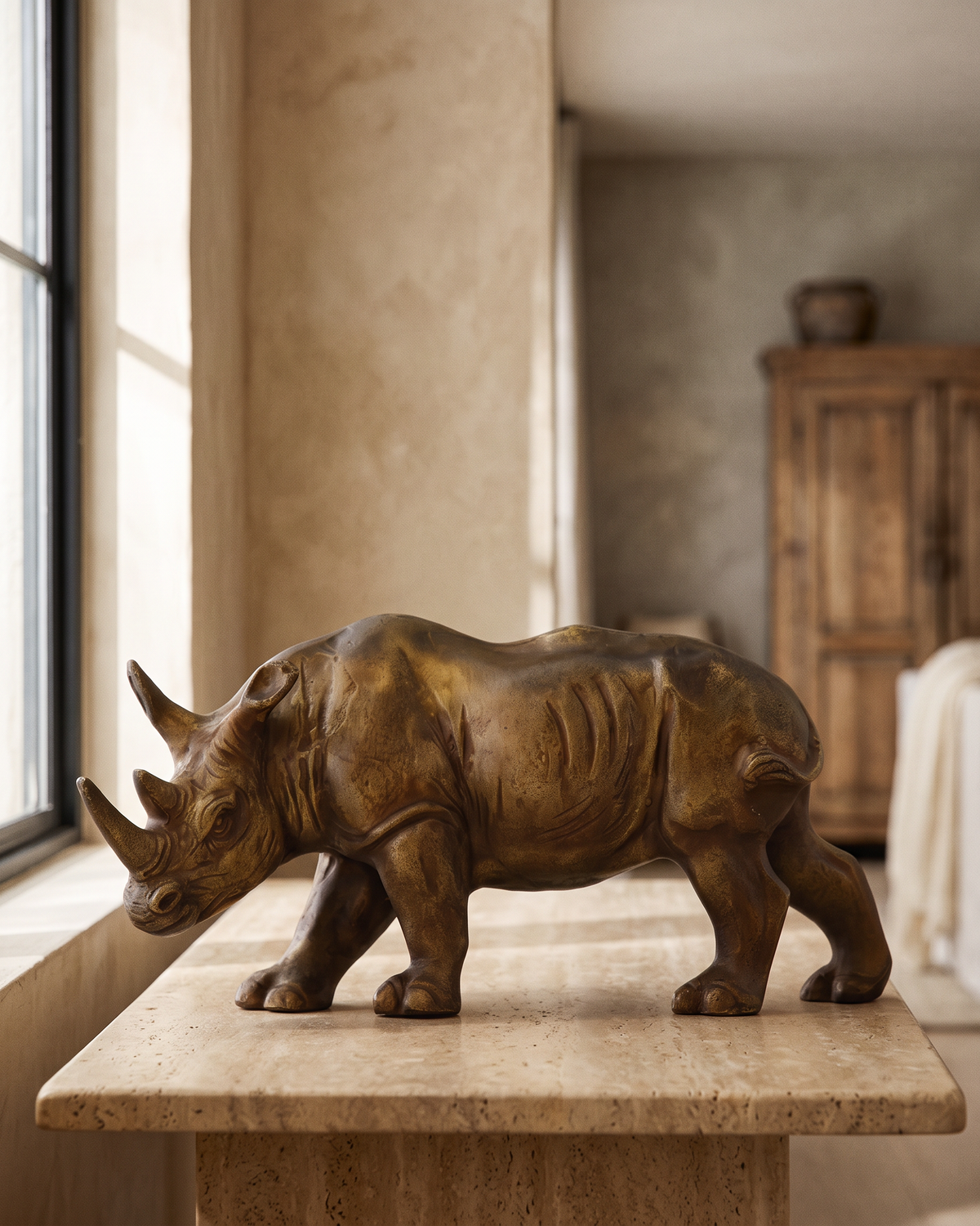 Rhino Sculpture (One Piece)