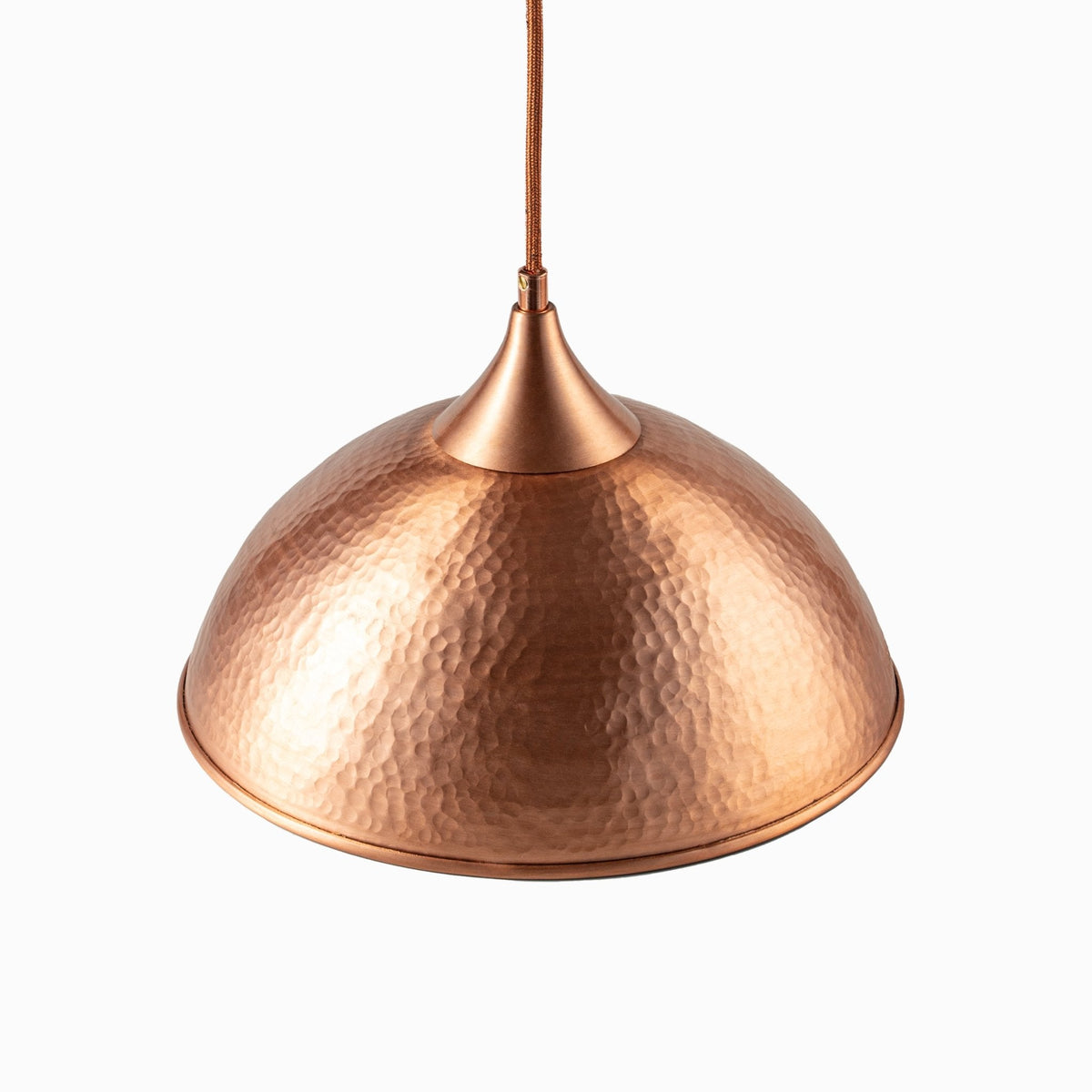 Handmade Matte Copper Pendant Light – Rustic Elegance with a Modern Touch - Alfiq's Store