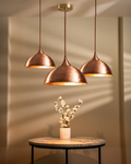 New Model Farmhouse Matte Copper Pendant Light – Rustic Elegance for Interior & Exterior Spaces