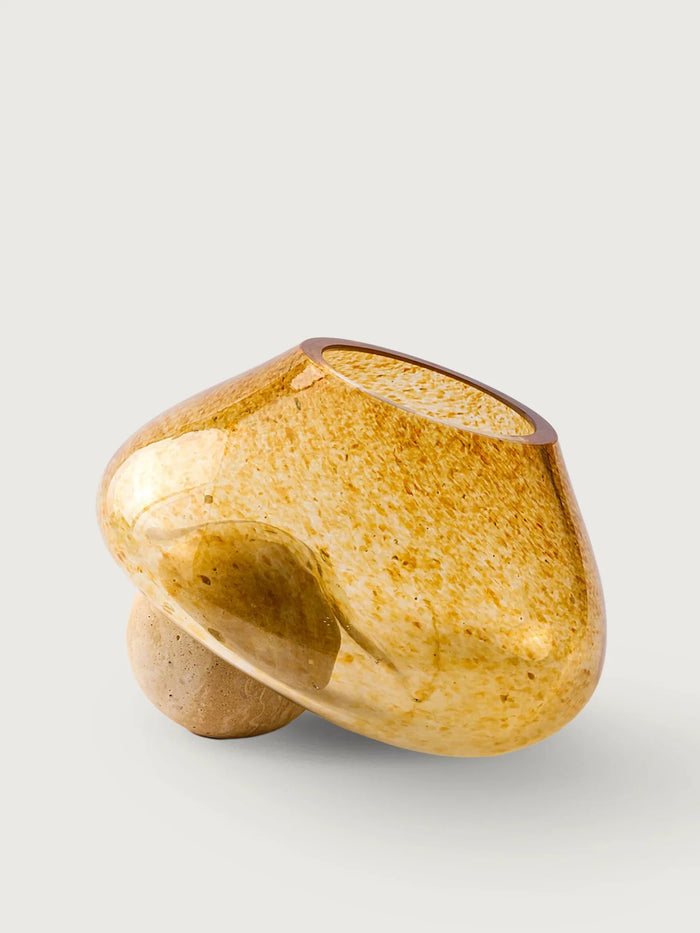 Glass Bowl on Sphere Pedestal III