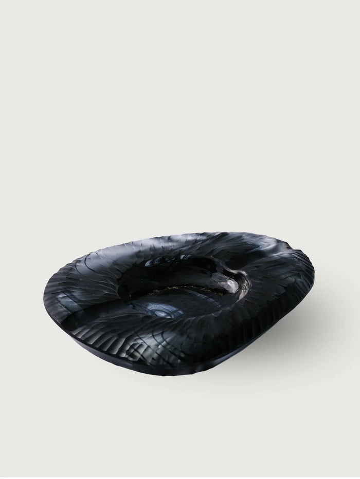 Striped Glass Ashtray III