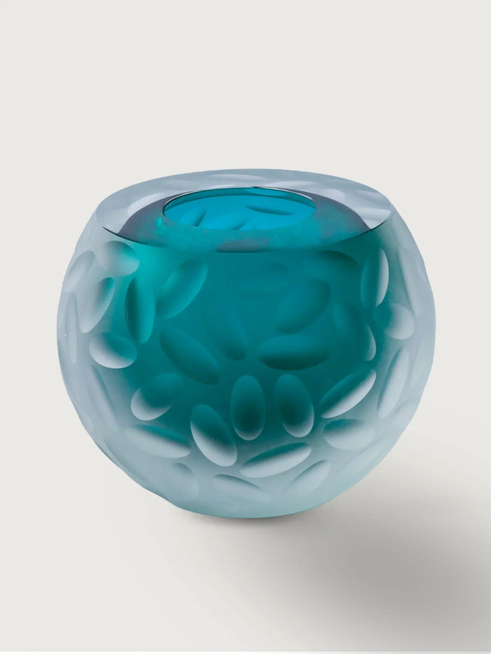 Murano Glass Sphere with Almond Detail II