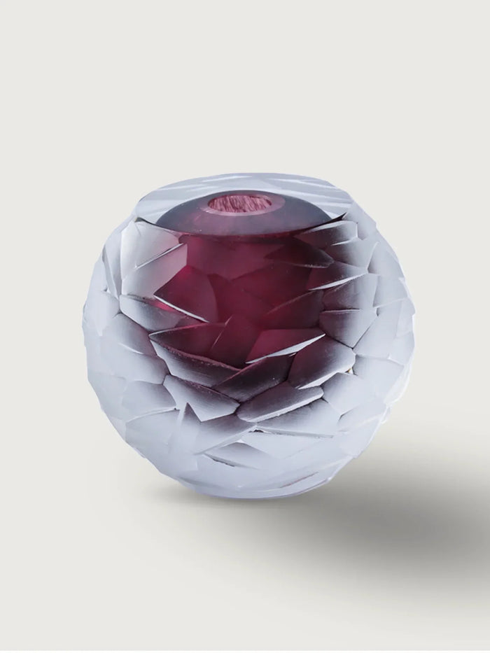 Murano Glass Sphere with Stone Detail I — Large