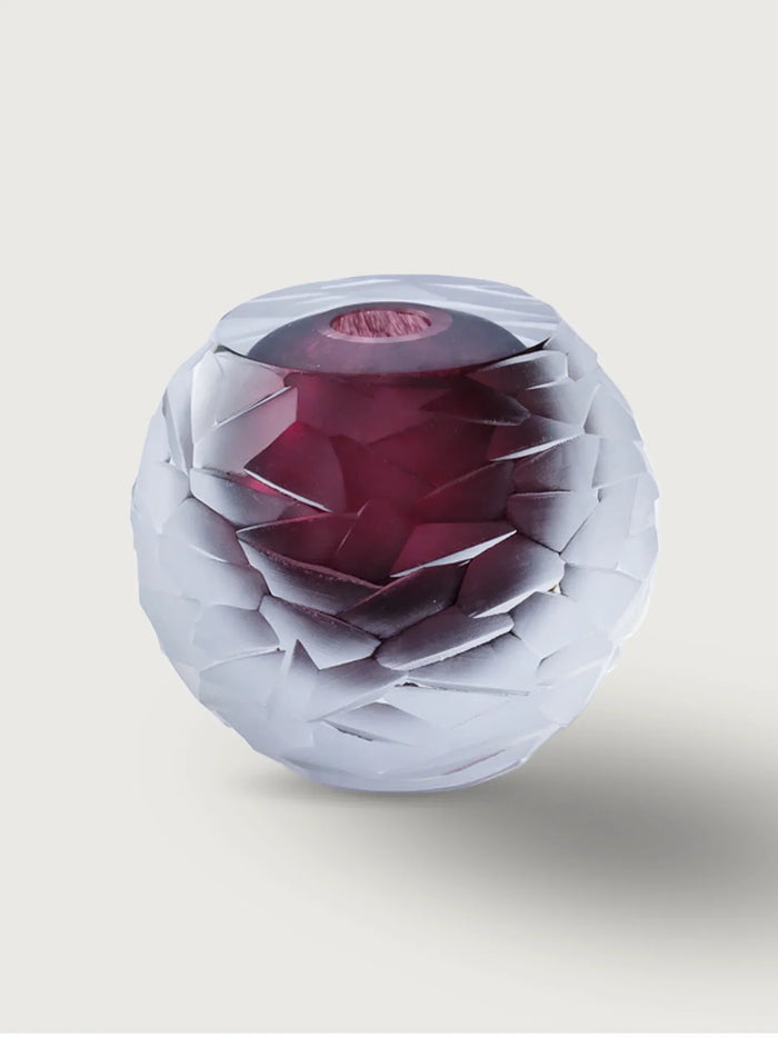 Murano Glass Sphere with Stone Detail III — Medium
