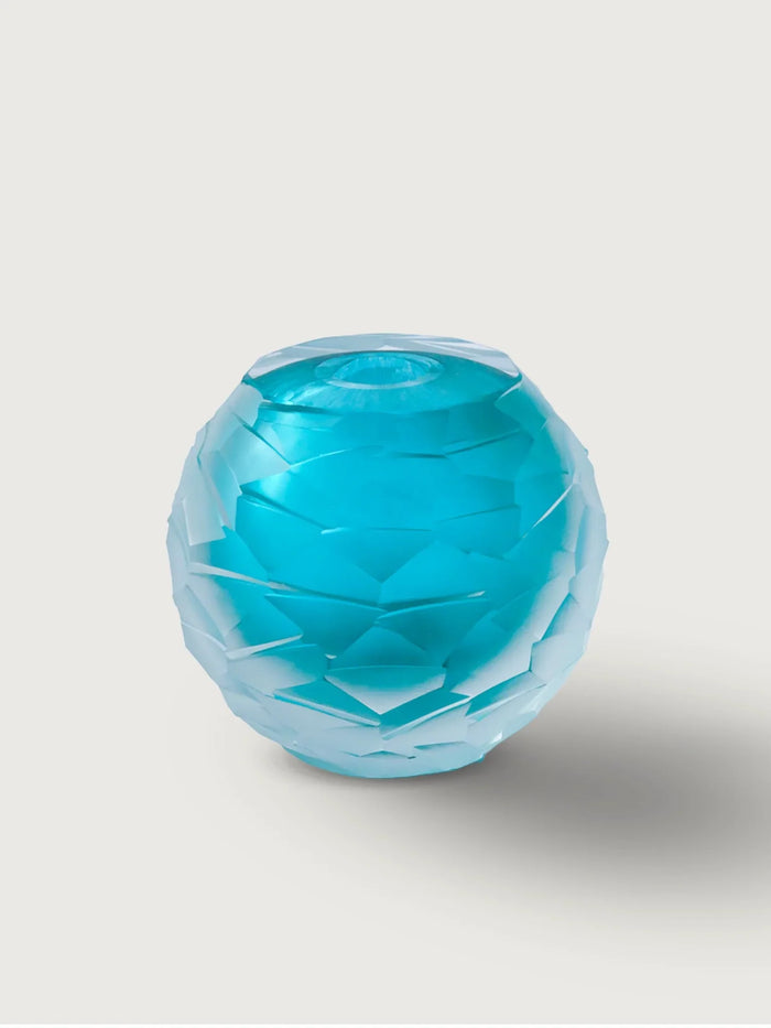 Murano Glass Sphere with Stone Detail II — Medium