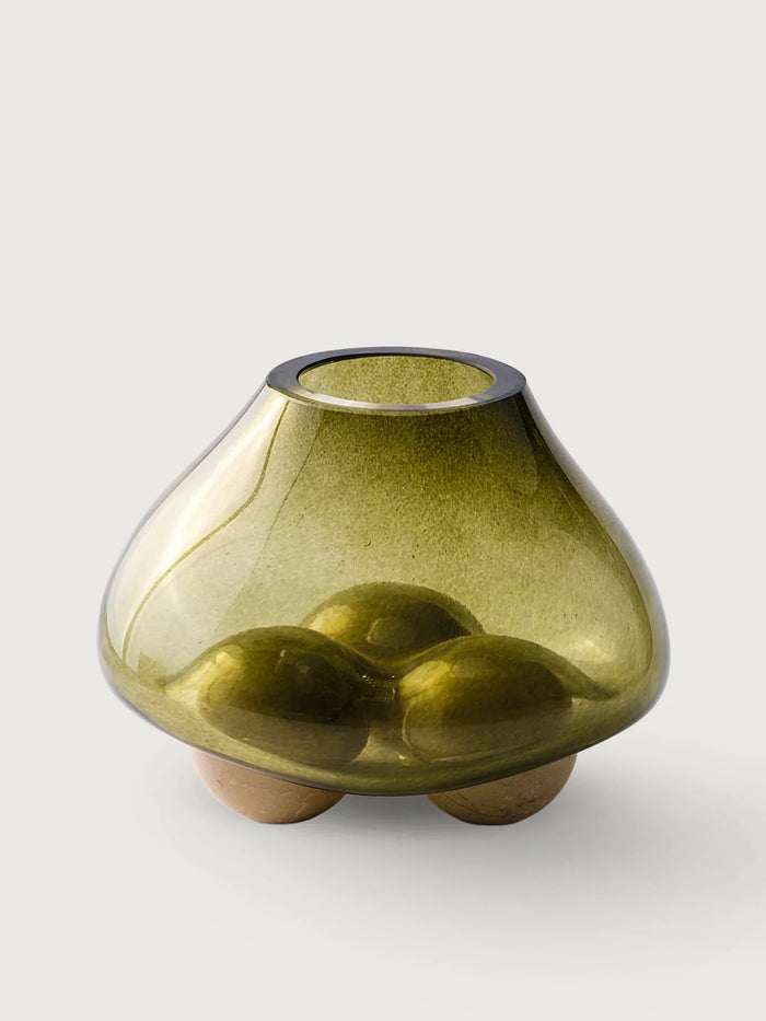 Glass Bowl with Three Spheres I