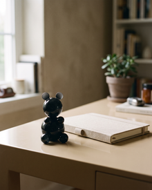 Glass Bear Figurine — styled interior