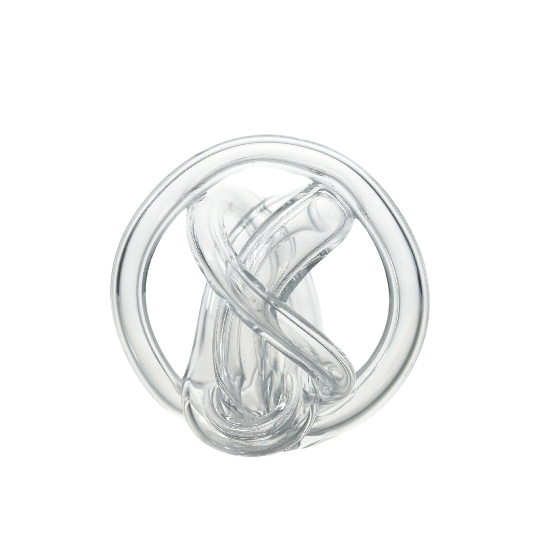 Hand Blown Glass Brown Knot Decorative Object - Handmade Unique Hand - Blown Figurines & Ornaments - Alfiq's Store