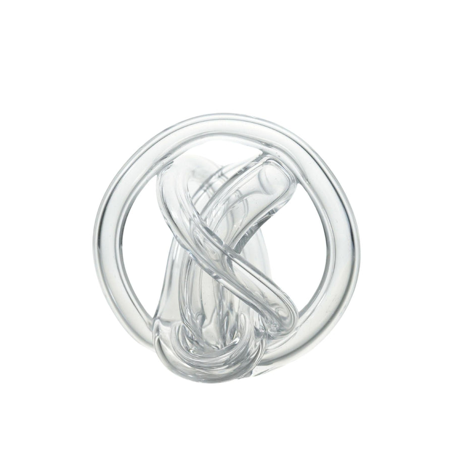 Hand Blown Glass Brown Knot Decorative Object - Handmade Unique Hand - Blown Figurines & Ornaments - Alfiq's Store