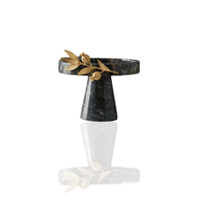Grey Marble Cake Stand With Gold Pomegranate Detail - Alfiq's Store
