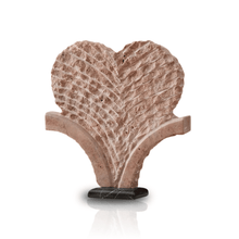 Hand - Carved Rose Marble Palm Fan Sculpture - Alfiq's Store