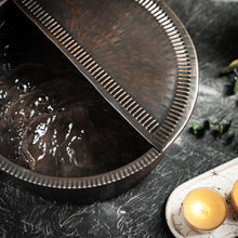 Handcrafted Dark Copper Pedicure Bowl – Hammered Ayurvedic Soak Tub with Removable Footrest - Alfiq's Store
