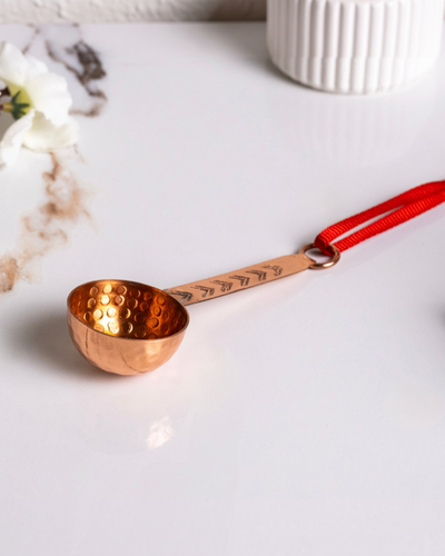 Handmade Copper Dollhouse Ladle Toy & Copper Xmas Tree & Christmas Ornament