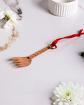 Mini Copper Slotted Spoon Toy – Dollhouse Utensil & Festive Xmas Tree Decor