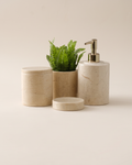 Round Marble Bathroom Set (Set of 4)