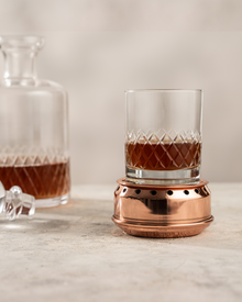 Handmade Copper Drink Warmer, 100% Solid Copper Heat Base for Glasses