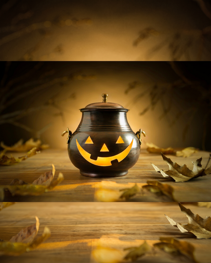 Handmade Copper Pumpkin Decor with Hanger – 4" x 4" Decorative Ornament