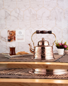 Handmade Engraved Copper Solid Copper Teapot Stovetop, 1.6 Quarts (1.5 Liter) - Alfiq's Store