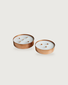 Candle Holders Set of 2 – 100% Solid Copper, Handmade from Recycled Copper