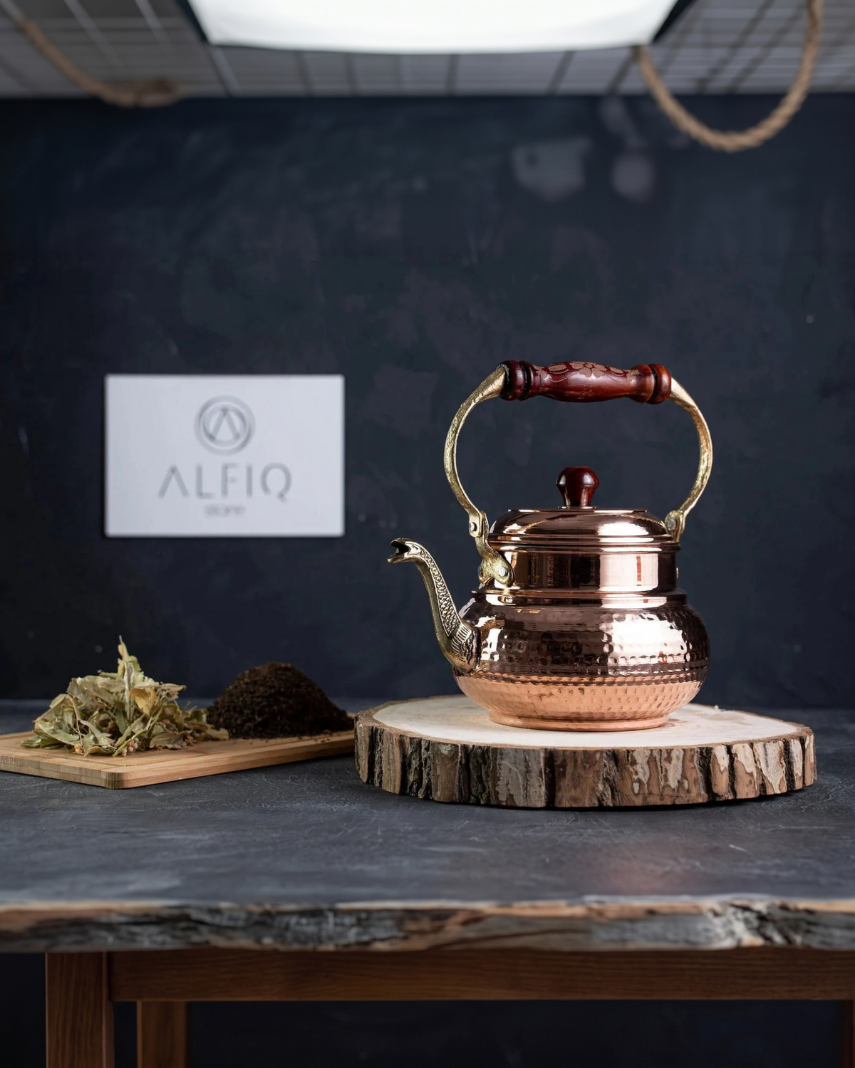 Handmade Solid Copper Teapot Stovetop | 1.6 Quarts (1.5 Liter) 100% Copper Kettle Kitchen Utensil - Alfiq's Store