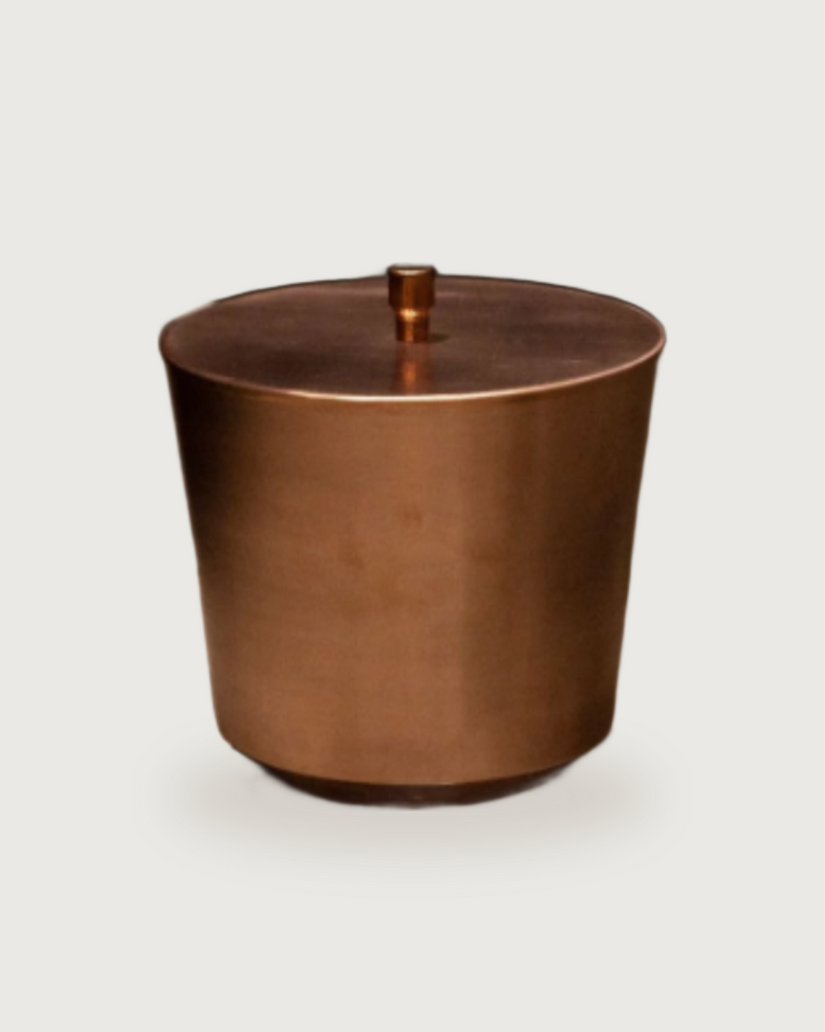 Bathroom Trash Can – 100% Solid Copper, Handmade Brushed Finish, 250 mm