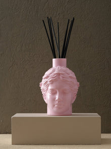Helen Diffuser – Sculptural Head in Glossy Pink Ceramic - Alfiq's Store
