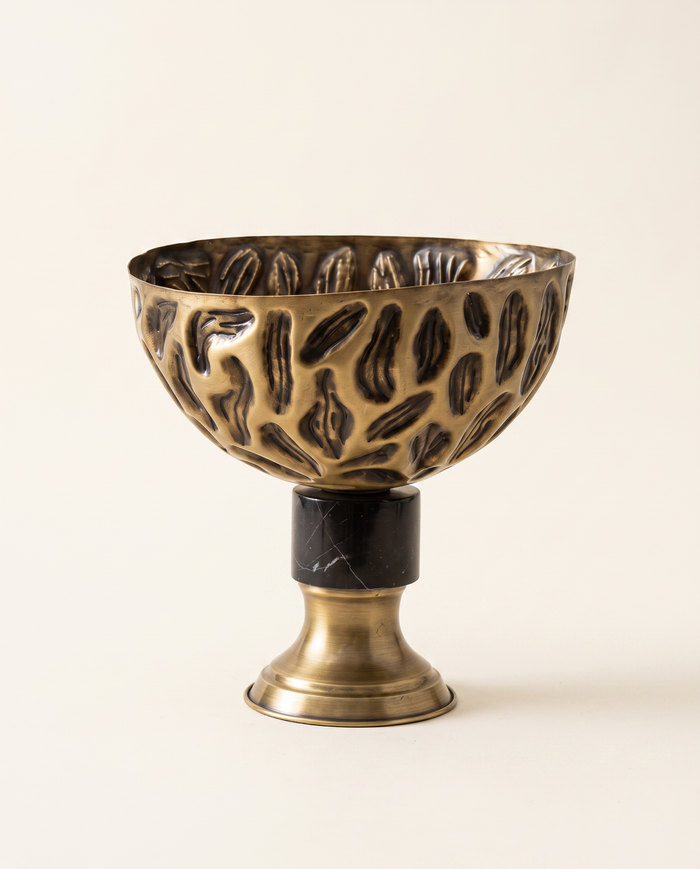 Studded Bowl on Cylinder Pedestal