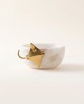 Marble Bowl with Golden Stingray Accent