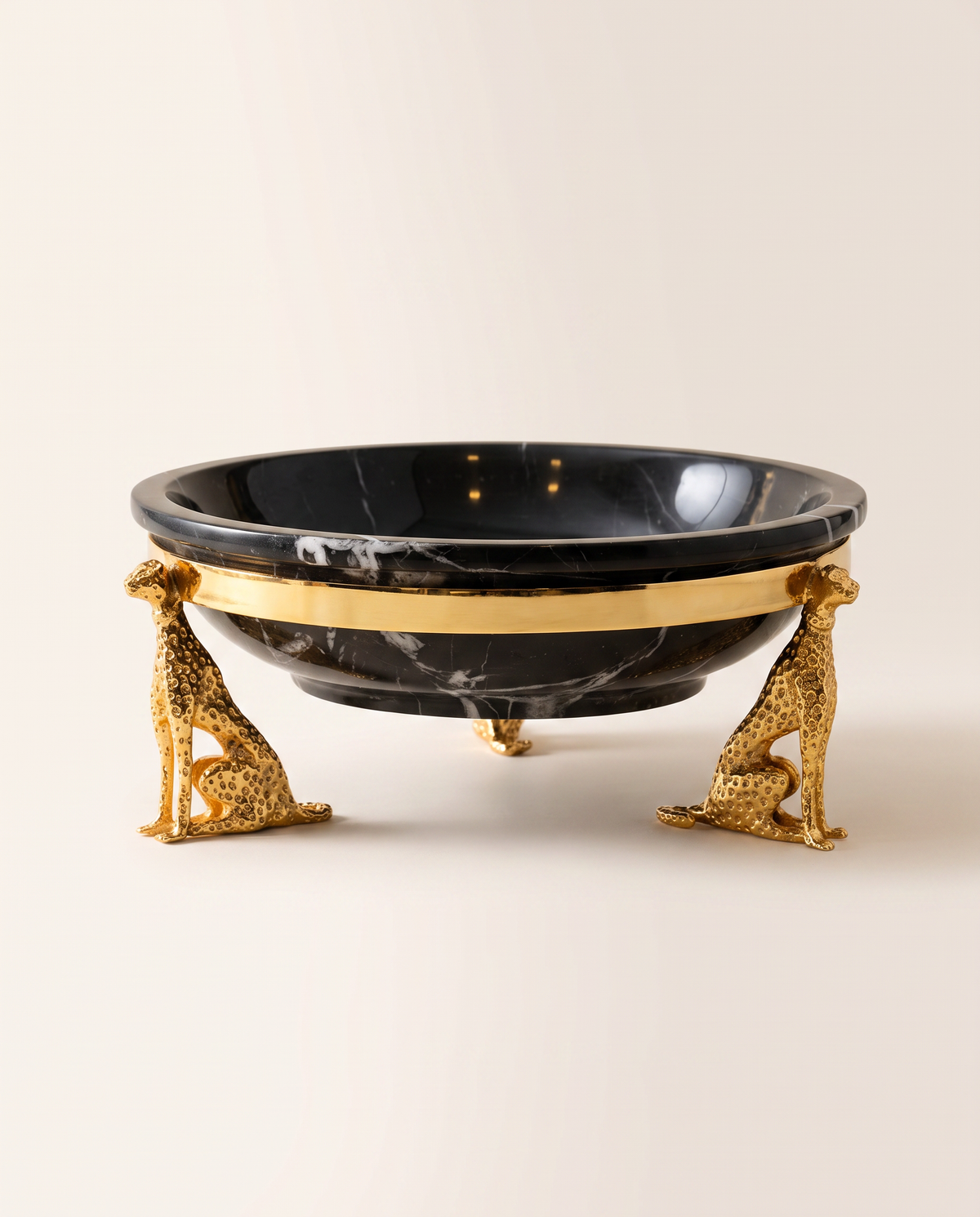 Marble Bowl with Three Slats