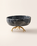 Bowl on Brass Horn Base