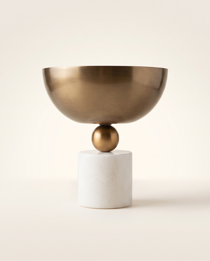 Bowl on Marble Pedestal II
