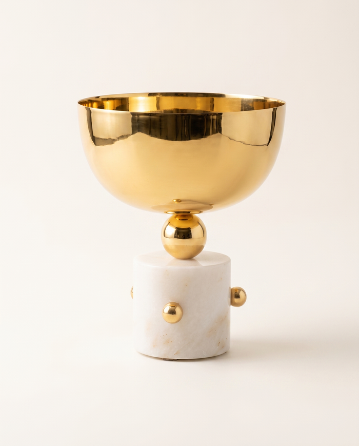 Footed Brass Bowl — Hun