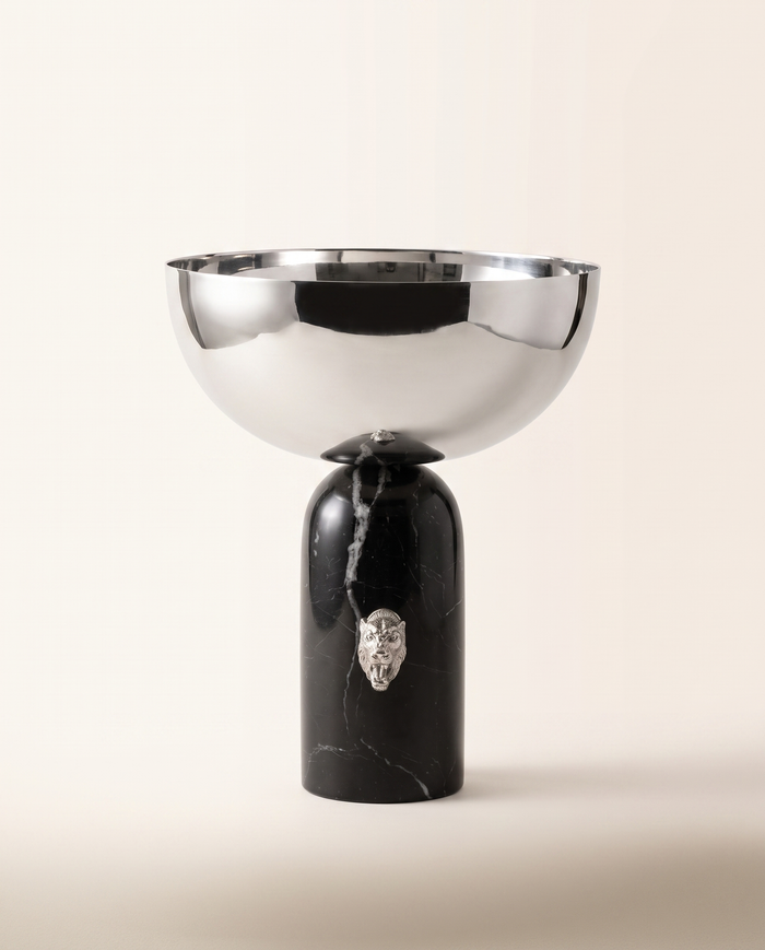 Pedestal Bowl with Two Tigers