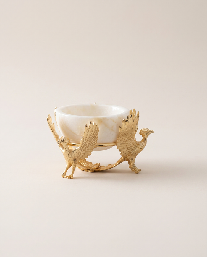 Bowl with Three Phoenix Figures