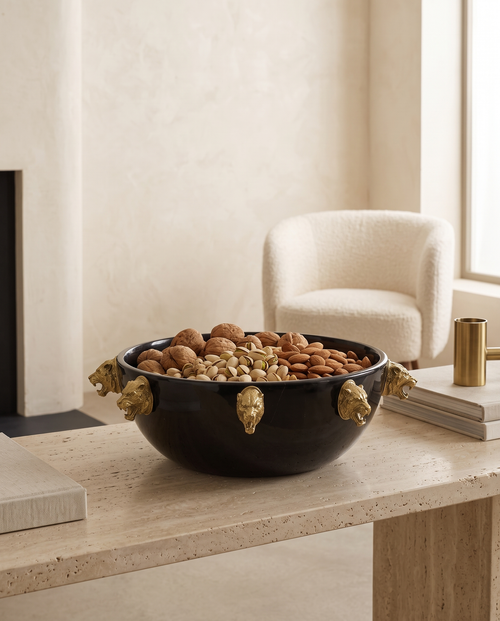 Bowl with Multiple Tigers
