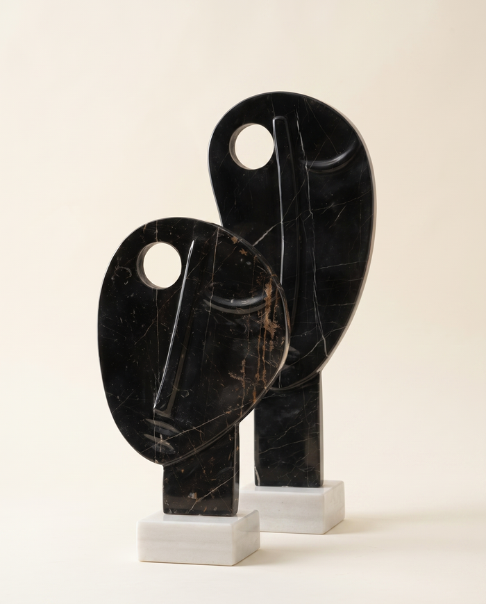 Abstract Marble Face Decorative Object II