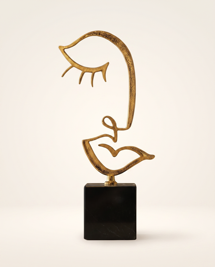 Brass Face Decorative Object