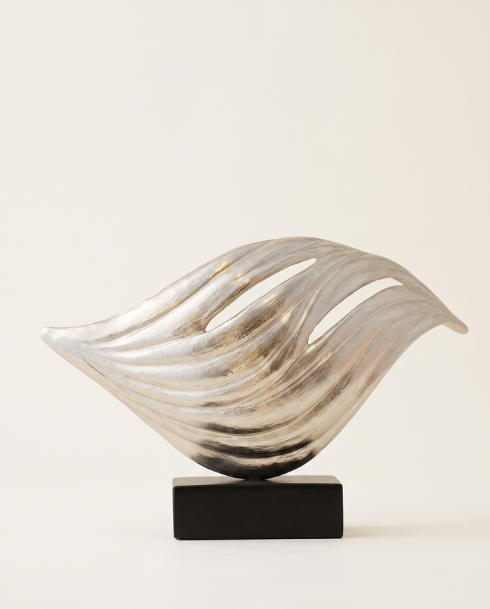 Silver Wave Sculpture – Edza Decor IV